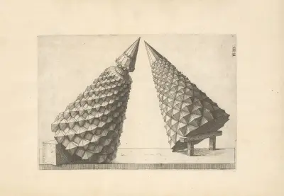 Perspectiva Corporum Regularium (Perspective of regular solids) Pl.39 av Wenzel Jamnitzer