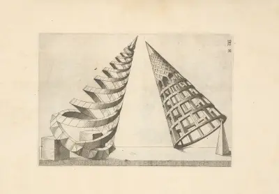 Perspectiva Corporum Regularium (Perspective of regular solids) Pl.40 av Wenzel Jamnitzer
