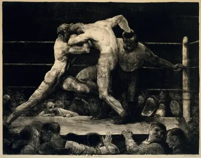 A Stag at Sharkey’s von George Wesley Bellows