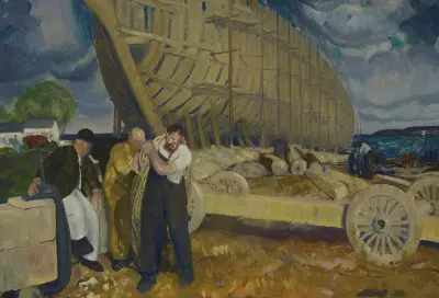 Skeppsbyggare av George Wesley Bellows