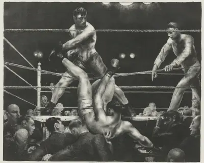 Dempsey And Firpo (Mason 181) von George Wesley Bellows