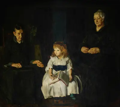 Elinor, Jean and Anna av George Wesley Bellows