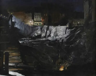 Excavation at Night av George Wesley Bellows