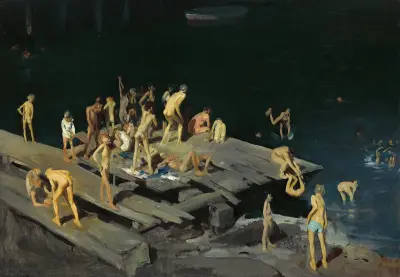 Fyrtiotvå barn av George Wesley Bellows