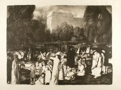 I parken av George Wesley Bellows