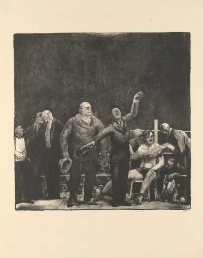 Introducing John L. Sullivan av George Wesley Bellows