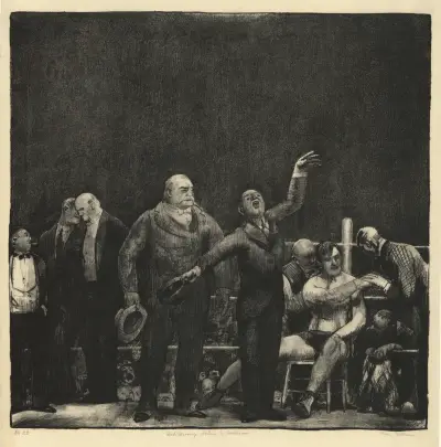 Introducing John L. Sullivan av George Wesley Bellows