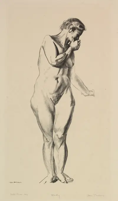 Aktstudie av George Wesley Bellows