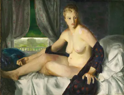 Nude with Fan av George Wesley Bellows