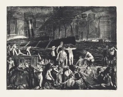 Splinter Beach av George Wesley Bellows