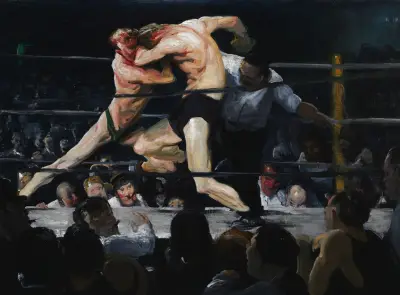 Stag at Sharkey’s av George Wesley Bellows
