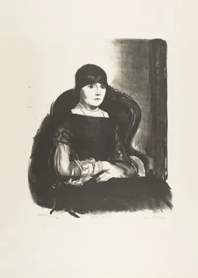 Studie, Mrs. R. av George Wesley Bellows