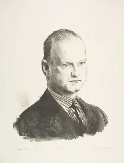 Study of B.P. av George Wesley Bellows