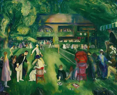 Tennis At Newport von George Wesley Bellows