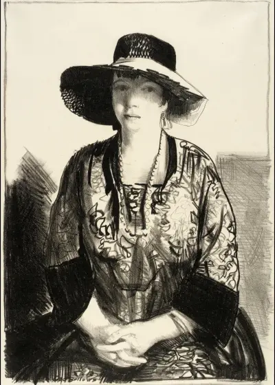 The Black Hat av George Wesley Bellows