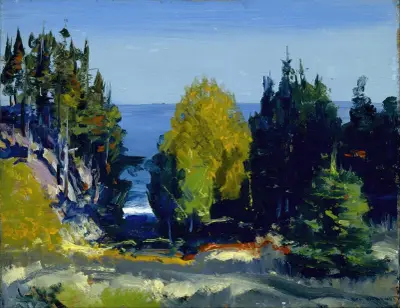 The Grove – Monhegan av George Wesley Bellows