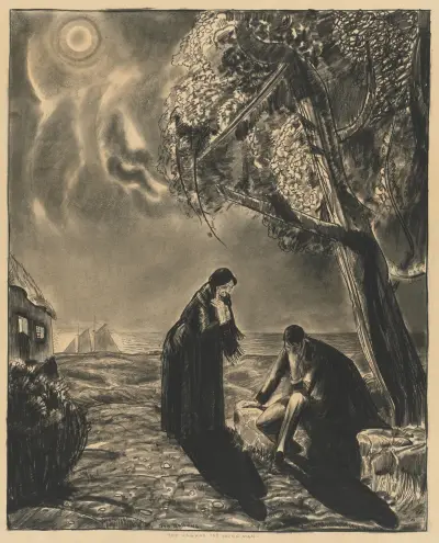The Hag and the Young Man (probably 1922) av George Wesley Bellows