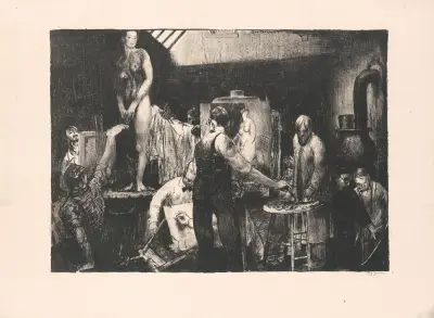 Livsstudie, andra stenen av George Wesley Bellows