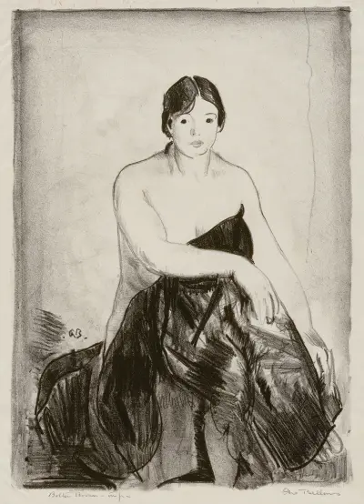 The Model, Second Stone von George Wesley Bellows