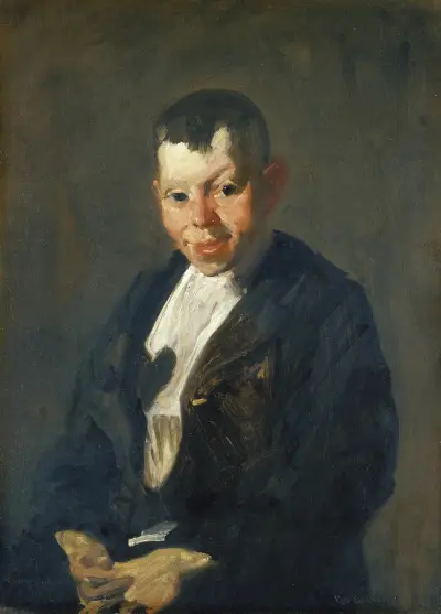 The Newsboy av George Wesley Bellows