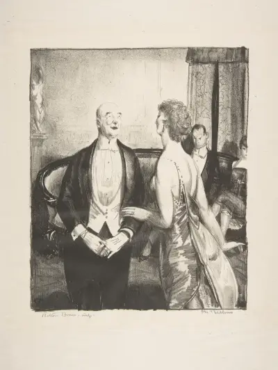 The Parlor Critic av George Wesley Bellows