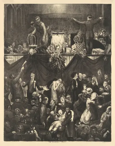 Der Sägespäneweg von George Wesley Bellows