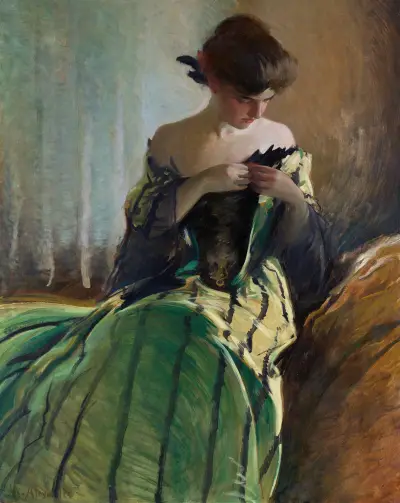 Study in Black and Green (by 1906) av John White Alexander