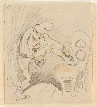 Die gestörte, aber glücklich wieder errungene Nachtruhe (Der Floh); 14 von Wilhelm Busch