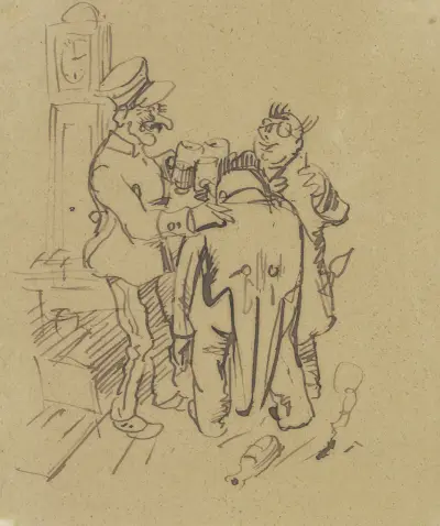 Herr Knopp på värdshuset av Wilhelm Busch