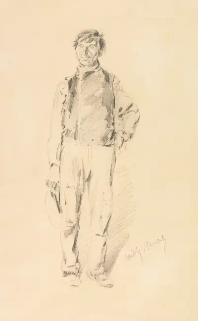 Porträtt av en medelålders man av Wilhelm Busch