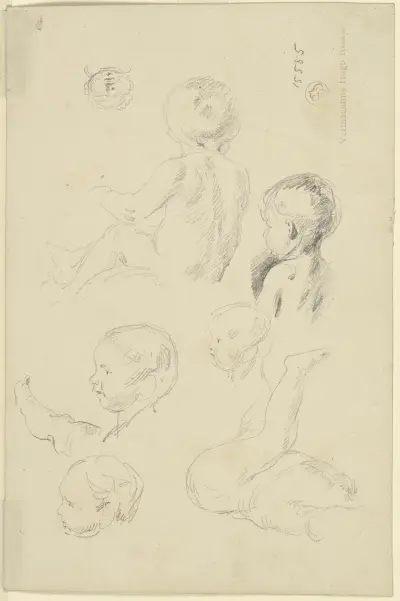 Seven studies of small children av Wilhelm Busch