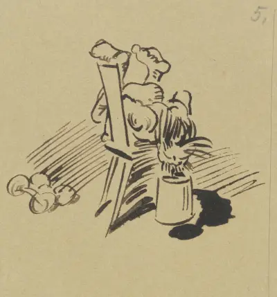 Stramm sei der Nacken, daß man trage ; Das Vollgewicht in kühner Waage von Wilhelm Busch