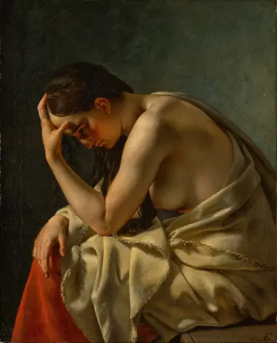 Studie av en kvinna av Christoffer Wilhelm Eckersberg
