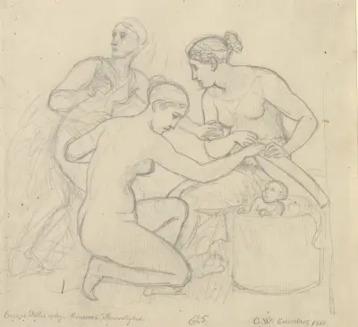 Kekrops Töchter enthüllen Minervas Geheimnisse von Christoffer Wilhelm Eckersberg