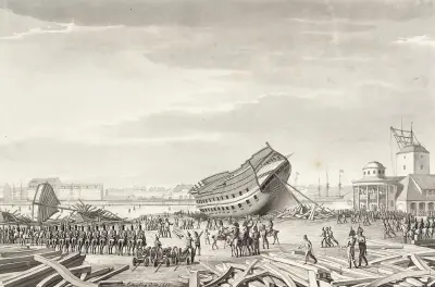 Engelsmännens sista bedrift i Köpenhamn av Christoffer Wilhelm Eckersberg