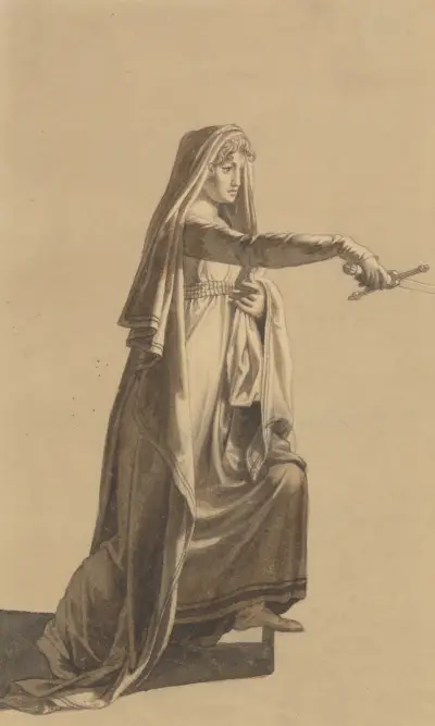 Figur fra Oehlenschlägers Hakon Jarl, Christoffer Wilhelm Eckersberg