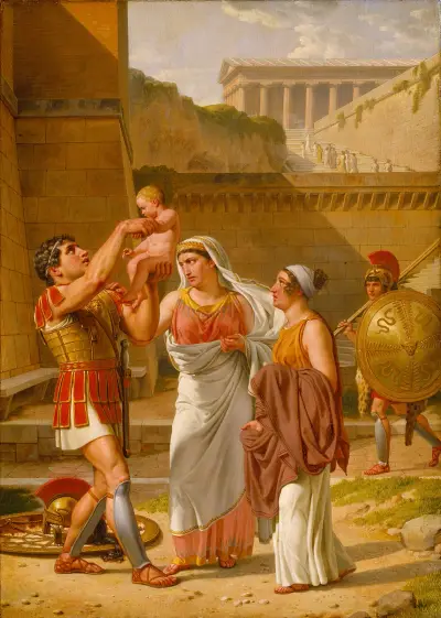 Hektors avsked till Andromache av Christoffer Wilhelm Eckersberg