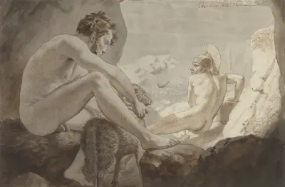 Odysseus flieht vor Polyphem, 1812 – Nr. 2 von Christoffer Wilhelm Eckersberg