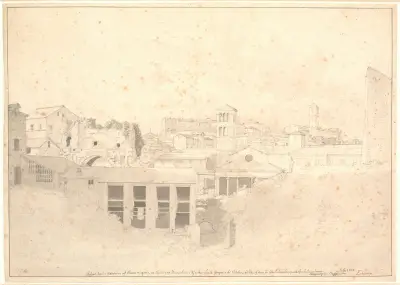 Parti ved Cloaca Maxima, Christoffer Wilhelm Eckersberg