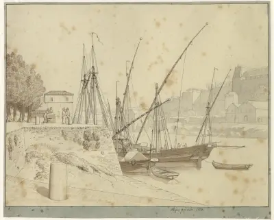 Porta de Ripa Grande, Rom av Christoffer Wilhelm Eckersberg