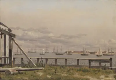 Utsikt från kalkugnarna i Köpenhamn av Christoffer Wilhelm Eckersberg