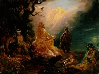 Väinämöinen’s Call, Sketch av Robert Wilhelm Ekman