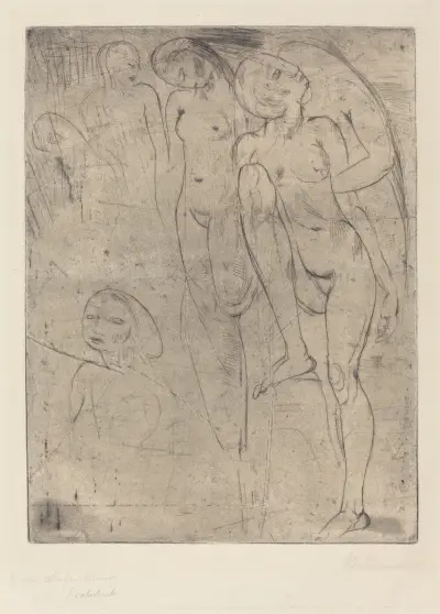 Large Resurrection (Grosse Auferstehung) av Wilhelm Lehmbruck