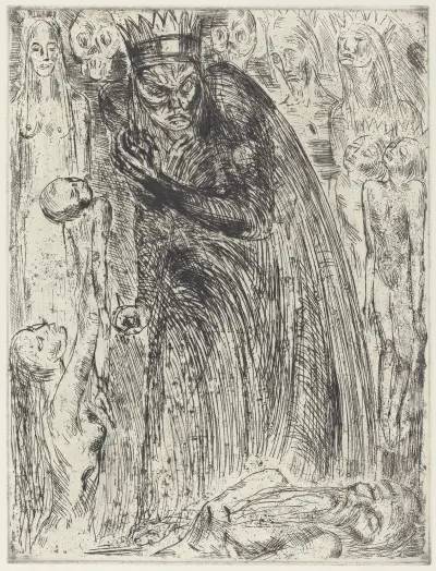 Macbeth V (The Vision of Lady Macbeth) av Wilhelm Lehmbruck