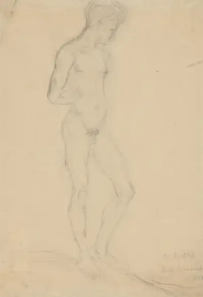 Male Nude Model av Wilhelm Lehmbruck