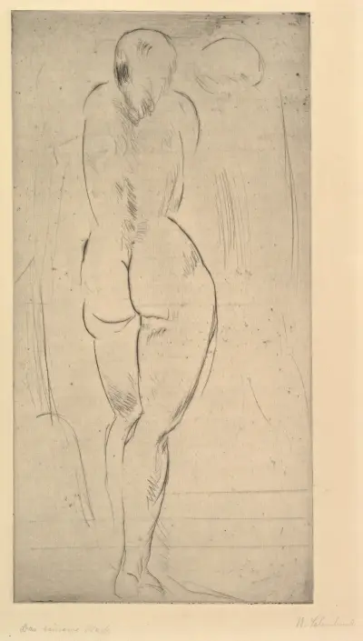 The Solitary Woman (Das einsame Weib) av Wilhelm Lehmbruck