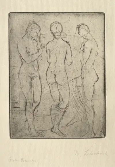 Three Women av Wilhelm Lehmbruck