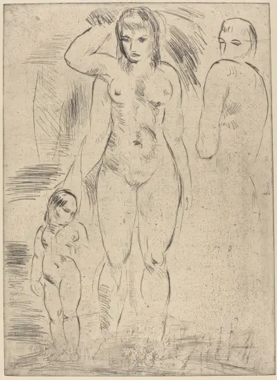 Woman and Child (Weib und Kind) av Wilhelm Lehmbruck