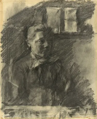 Bauernmädchen am Fenster av Wilhelm Leibl