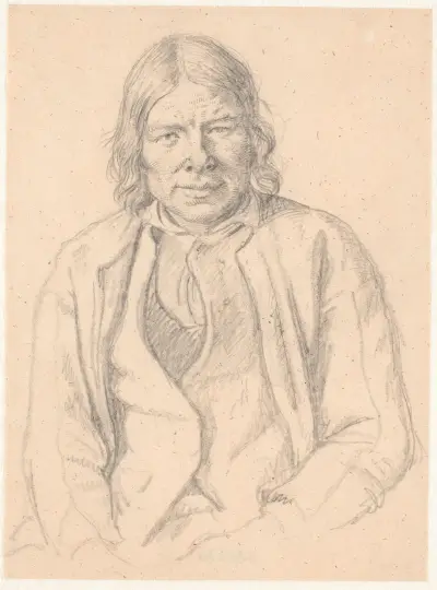 Büste eines schwedischen Bauern von Wilhelm Marstrand